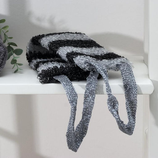 Мочалка для тела Доляна Мужская, 1245 см, цвет чёрно-белый  фото 7