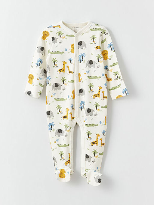 Bisiklet Yaka Bask?l? Erkek Bebek Hastane ??k?? Seti 3l? - Waikiki фото 3