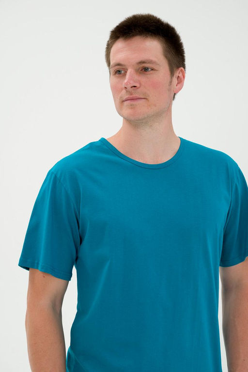 Футболка мужская из кулирки бледно-васильковый - Амадэль фото 3