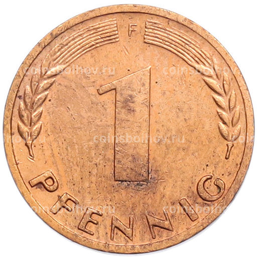 Монета 1 пфенниг 1969 года F Западная Германия (ФРГ)