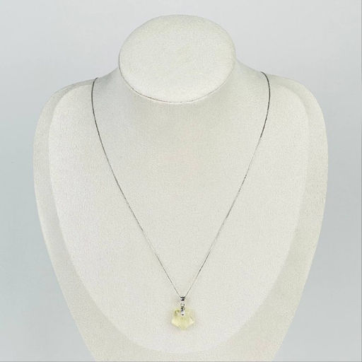 Кулон на цепочке из лимонного Кварца 45 см