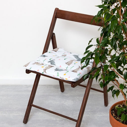 Сидушка Доляна Fluffy bunnies 42х42х7 см, 100% хлопок, 164г/м2  фото 5