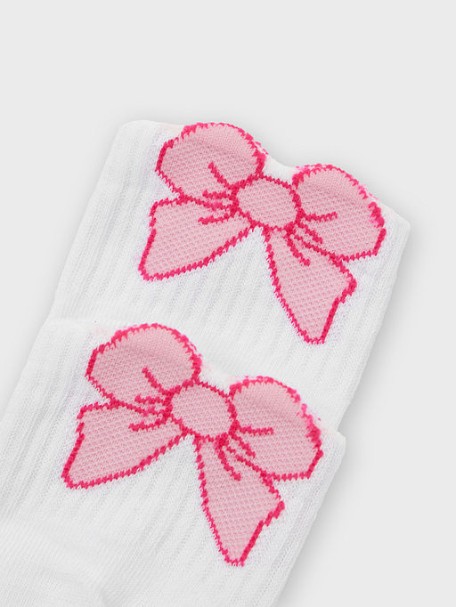 Цена за 5 пар! Носки детские белые с бантиками - Mark formelle фото 5
