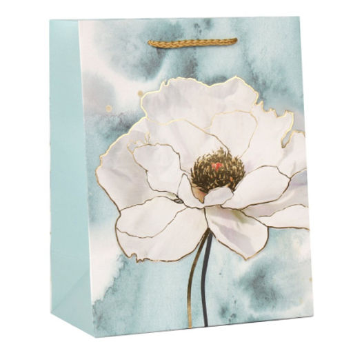 Цена за 12 шт. Пакет подарочный 18x23x10см Цветы / 5352M /уп 12/720/ - Галеонтрейд фото 3