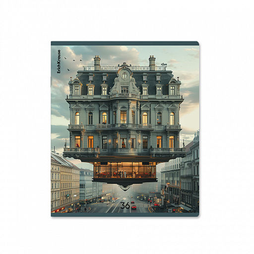 Цена за 5 шт. Тетрадь общая ученическая ErichKrause Flying House, 36 листов, клетка_MIX-PACK