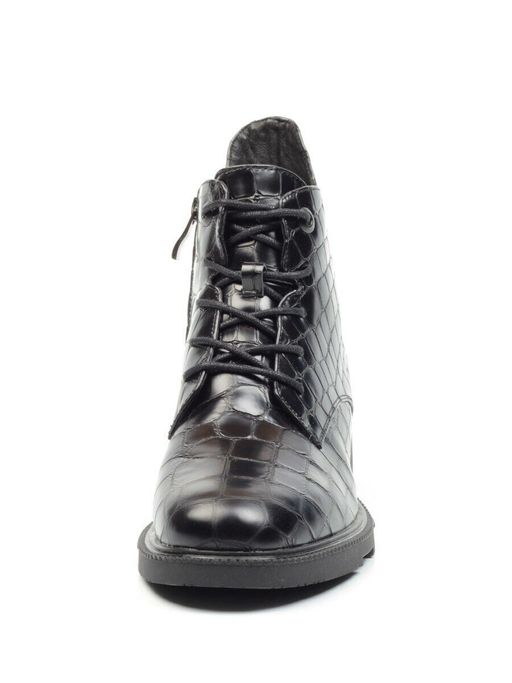 01-CXR130-1P BLACK Ботинки демисезонные женские (натуральная кожа, байка) - Фабричный китай фото 11