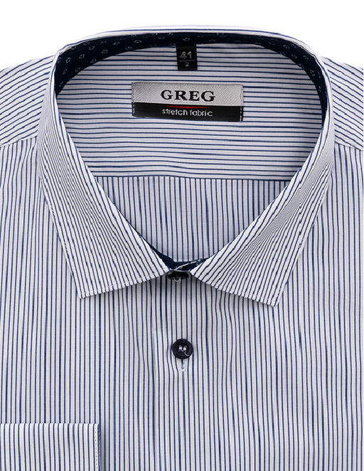 Сорочка мужская длинный рукав GREG 121/237/141/ZN/1 STRETCH_GB