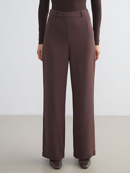 Geni? Pa?a Pileli Kad?n Pantolon