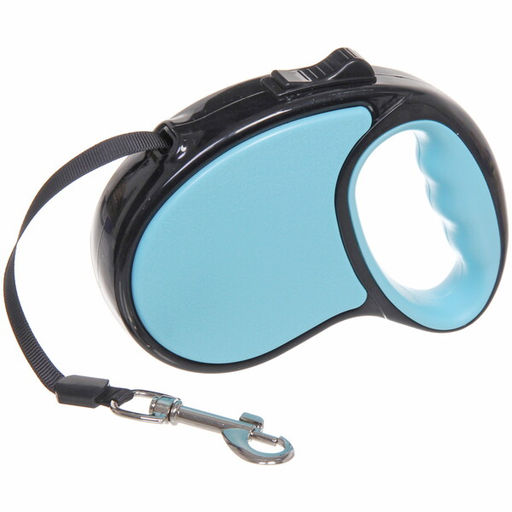 Поводок-рулетка "Верный друг" 3м до 10кг цвет голубой