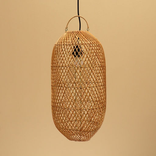 Светильник потолочный из ротанга «Кевин», 1×120 Вт, Е27, 25×25×50 см