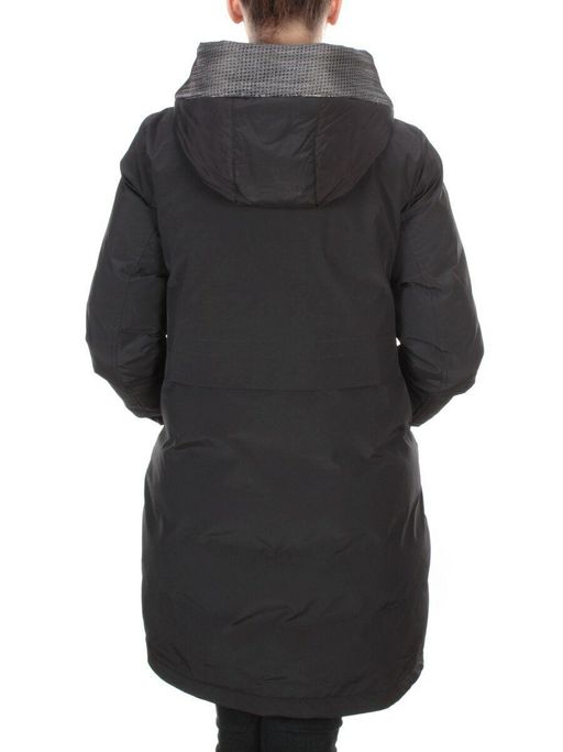 2090 BLACK Куртка зимняя женская AIKESDFRS (200 гр. холлофайбера) - Fashion фото 5
