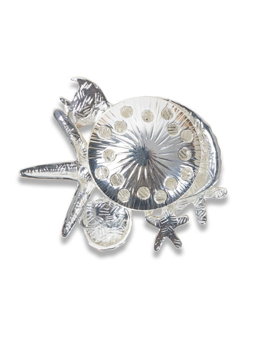 Брошь-магнит Морская раковины и перламутровые звезды - Модные истории фото 4