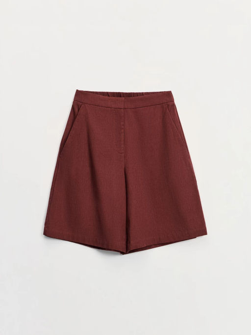 Шорты из вискозы и хлопка с отворотами ZR2605012116-21 / Zarina