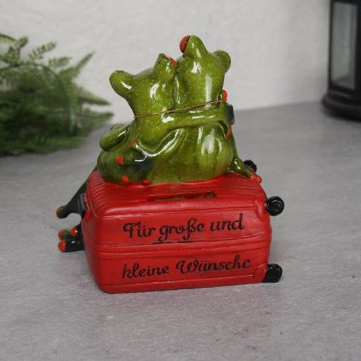 Фигурка Лягушка Влюбленные на чемодане 14 см / YX99043 /уп 16/ - Галеонтрейд фото 3