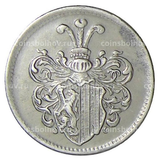 Монета 20 пфеннигов 1918 года Транспортный нотгельд  Лейпциг