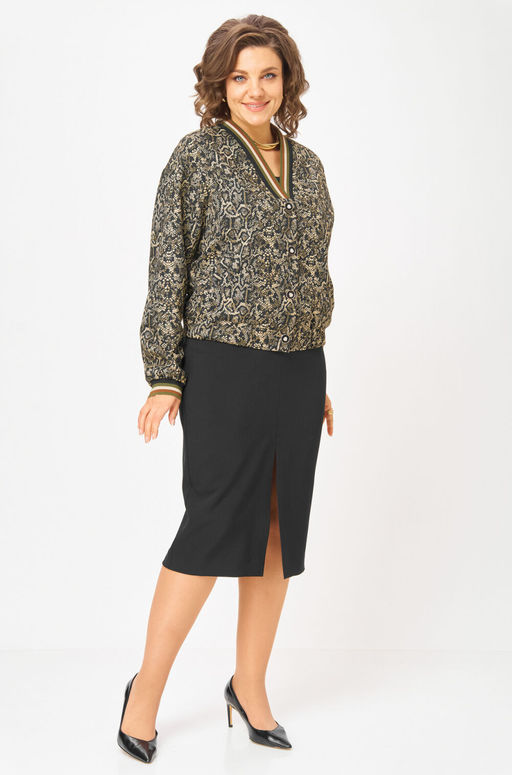 Бомбер БелЭльСтиль 878 золото+черный