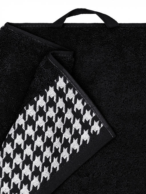 Полотенце для лица 50x90 черный махровая ткань