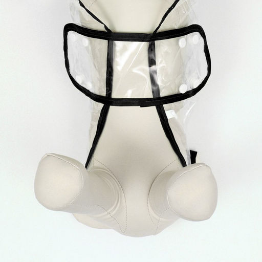 Дождевик для собак, размер L (ДС 30, ОГ 41-46, ОШ 42 см), чёрный - Simaland фото 6