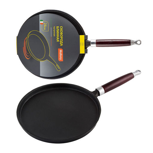 Сковорода блинная чугунная РCIF-24 промасл.покр., d-24 см, в конверте арт. 985029