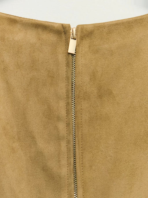 Приталенный жилет из искусственной замши ZR2604022503-63 / Zarina  фото 8