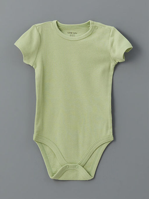 Bisiklet Yaka Basic Erkek Bebek ??t??tl? Bodysuit 5li