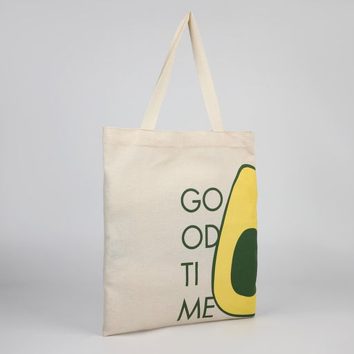 Сумка шопер Good time, без молнии, без подкладки, бежевая