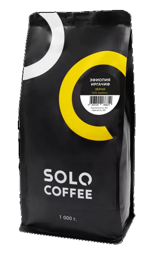 Кофе в зернах Solo Coffee Эфиопия Иргачифф (100% арабика), свежеобжаренный  фото 2