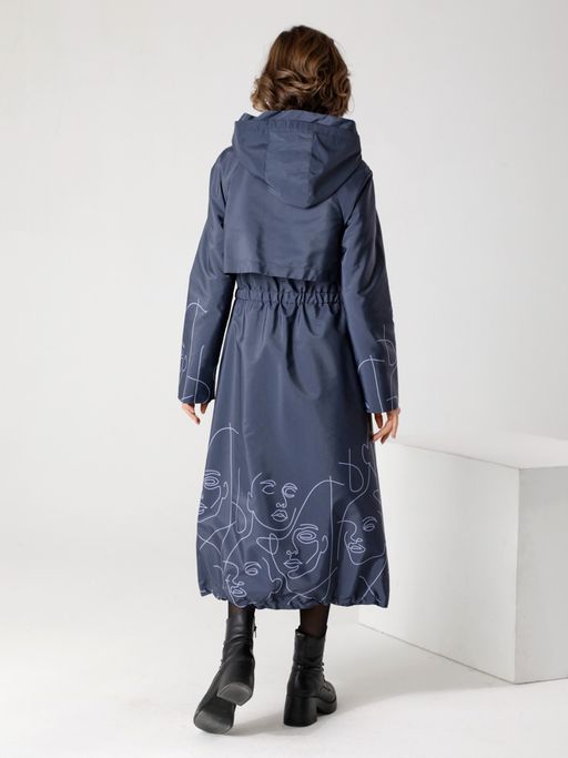 22126 Плащ графитовый - Dizzyway фото 5