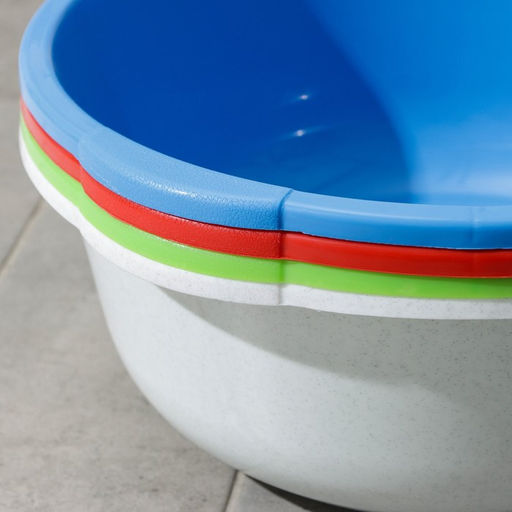 Таз хозяйственный круглый, 10 л, пластик, МИКС