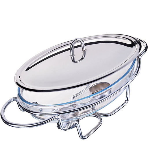 20882 Фондюшница нерж 3л с 2 свечами MB (х4)