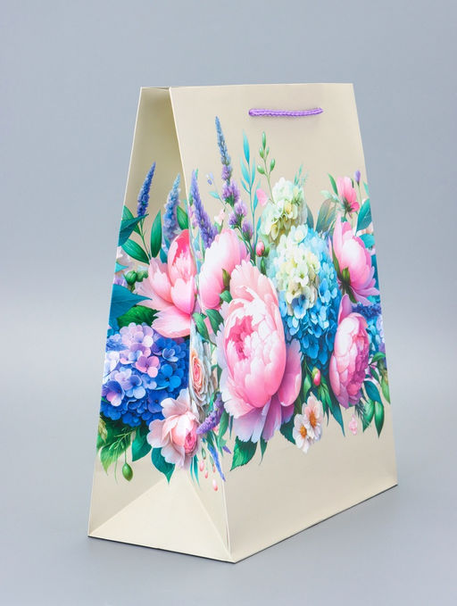 Цена за 2 шт. Пакет подарочный ламинированный Красота и нежность 26?12?32 см