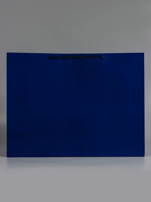 Пакет подарочный ламинированный горизонтальный «Синий», XXL 61×46×20 см