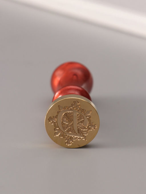 Печать для сургуча с пластиковой ручкой «Буква D на вензеле», 2.5×2.5×6.3 см