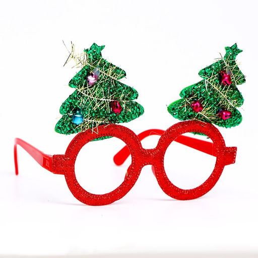 Очки карнавальные новогодние «Ёлочки» МИКС