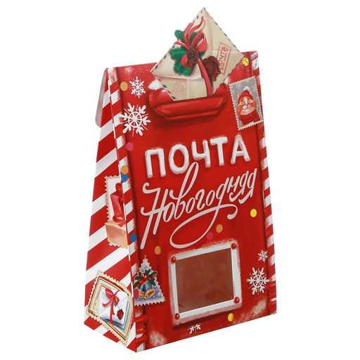 Цена за 2 шт. Коробка подарочная новогодняя складная «Почта новогодняя», 15×7×22 см, Новый год