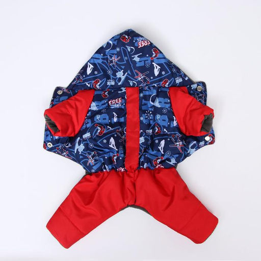 Комбинезон зимний для животных Лыжник,XL (ДС 31-33, ОШ 30-32, ОГ 42-46 см), микс - Simaland фото 7