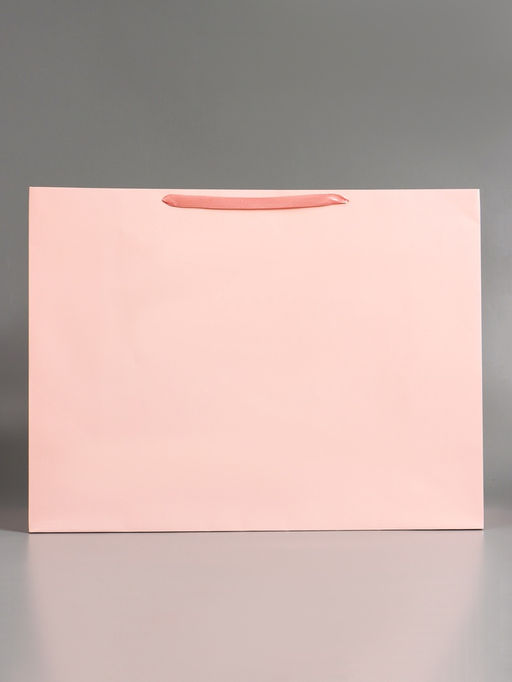 Пакет подарочный ламинированный горизонтальный «Розовый», XXL 61×46×20 см