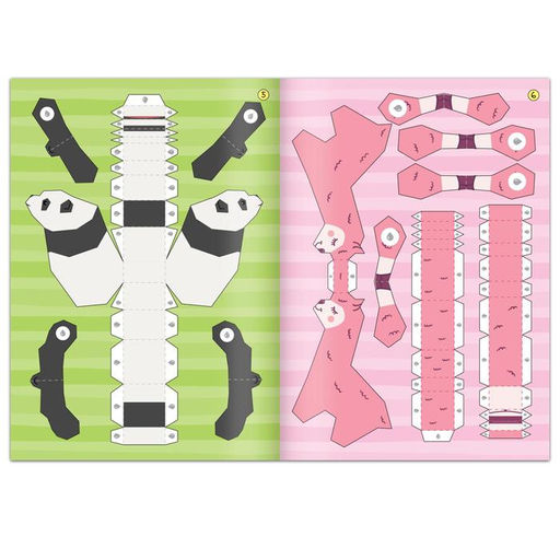 Книжка- вырезалка Бумажные зверята, 20 стр., формат А4 - Буква-ленд фото 3