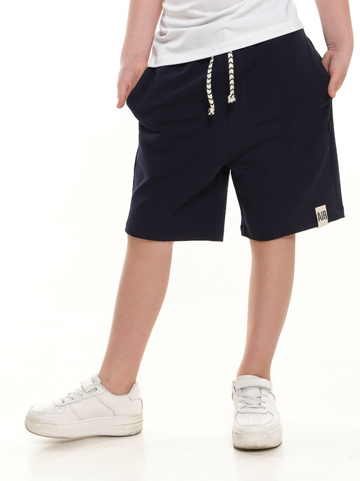 Шорты свободного кроя для мальчиков подростков 22-7638 черный - Mini maxi фото 16