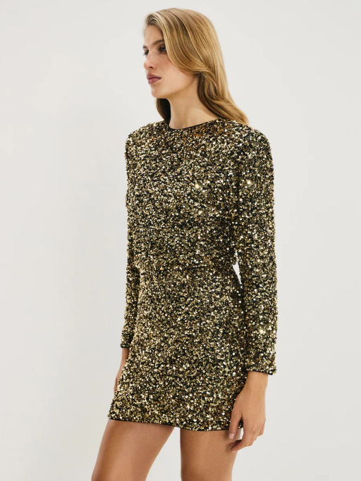 Платье мини из пайеток / Zarina