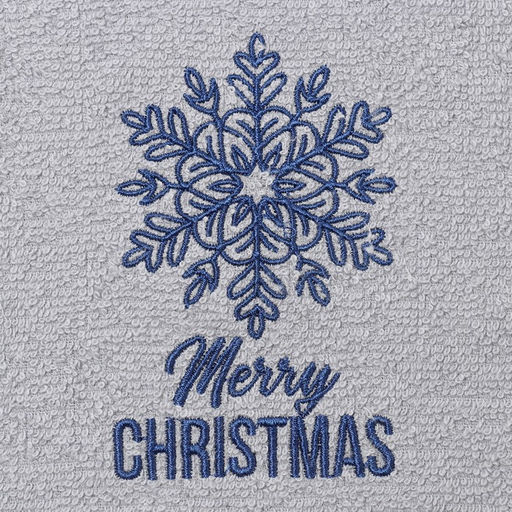 Полотенце махровое Снежинка 30х60 см, 100% хлопок, 340 г/м2 - Этель фото 3