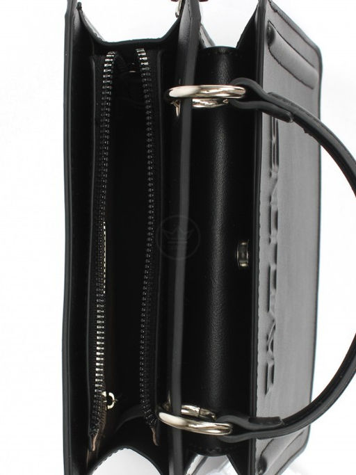Сумка женская искусственная кожа DJ-CM 7274-BLACK, 2отд, плечевой ремень, черный SALE 263162 - Adelia фото 8