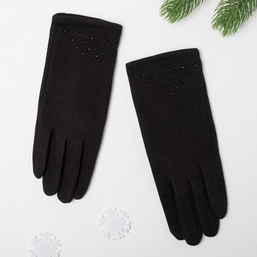 Перчатки женские "Классика", размер 17, цвет чёрный