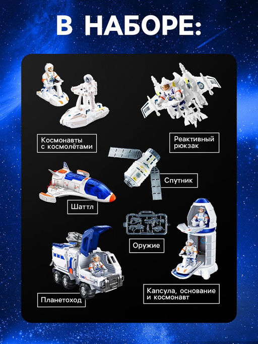 Игровой набор 11в1 Лунная база, с фигурками - АвтоГрад фото 3