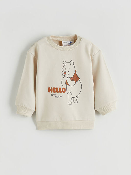 Winnie the Pooh Bask?l? Erkek Bebek Sweatshirt ve E?ofman Alt