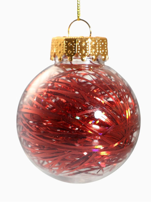 Ёлочные игрушки Мелодия ассорти люкс, шары новогодние, d=6 см, набор 24 шт., бело-красный - Зимнее волшебство фото 9