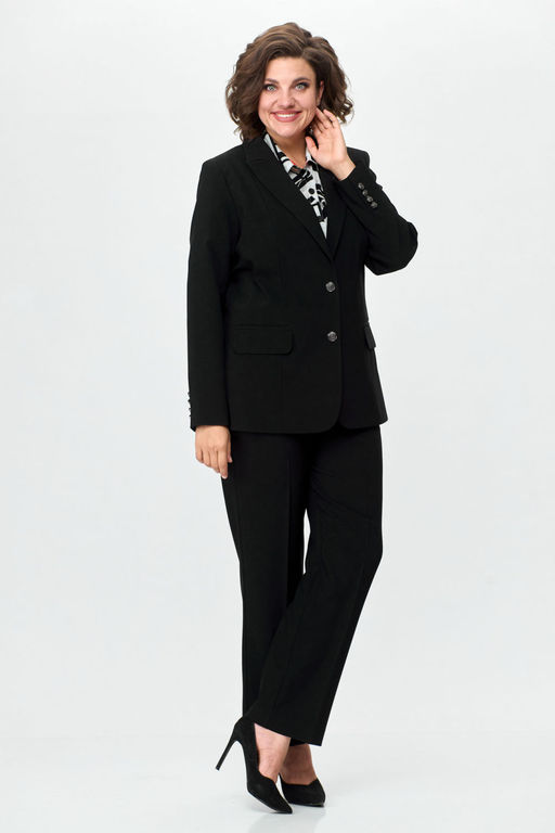 Костюм БелЭльСтиль 205/596-Р черный однотон