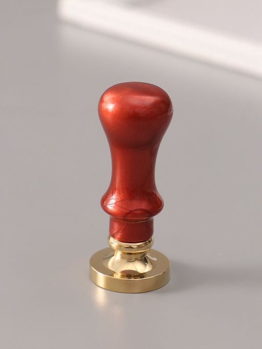 Печать для сургуча с пластиковой ручкой «Классика цифра 4», 2.5×2.5×6.3 см