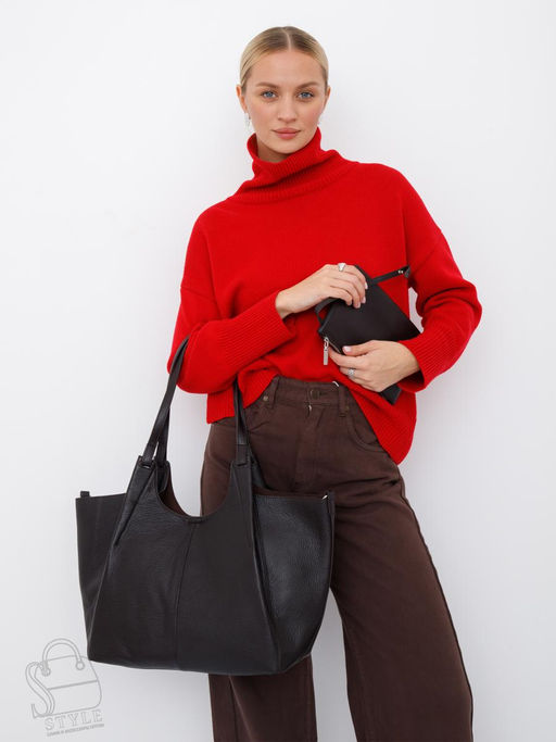 Сумка женская кожаная 1102-1MP coffee Polina&Eiterou