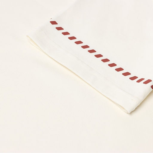 Футболка женская с красным кантом Basic line, молочная, размер 42